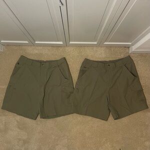 Lot of 2 Reel Legends Green Fishing Cargo Shorts